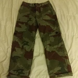 camo cargo pants